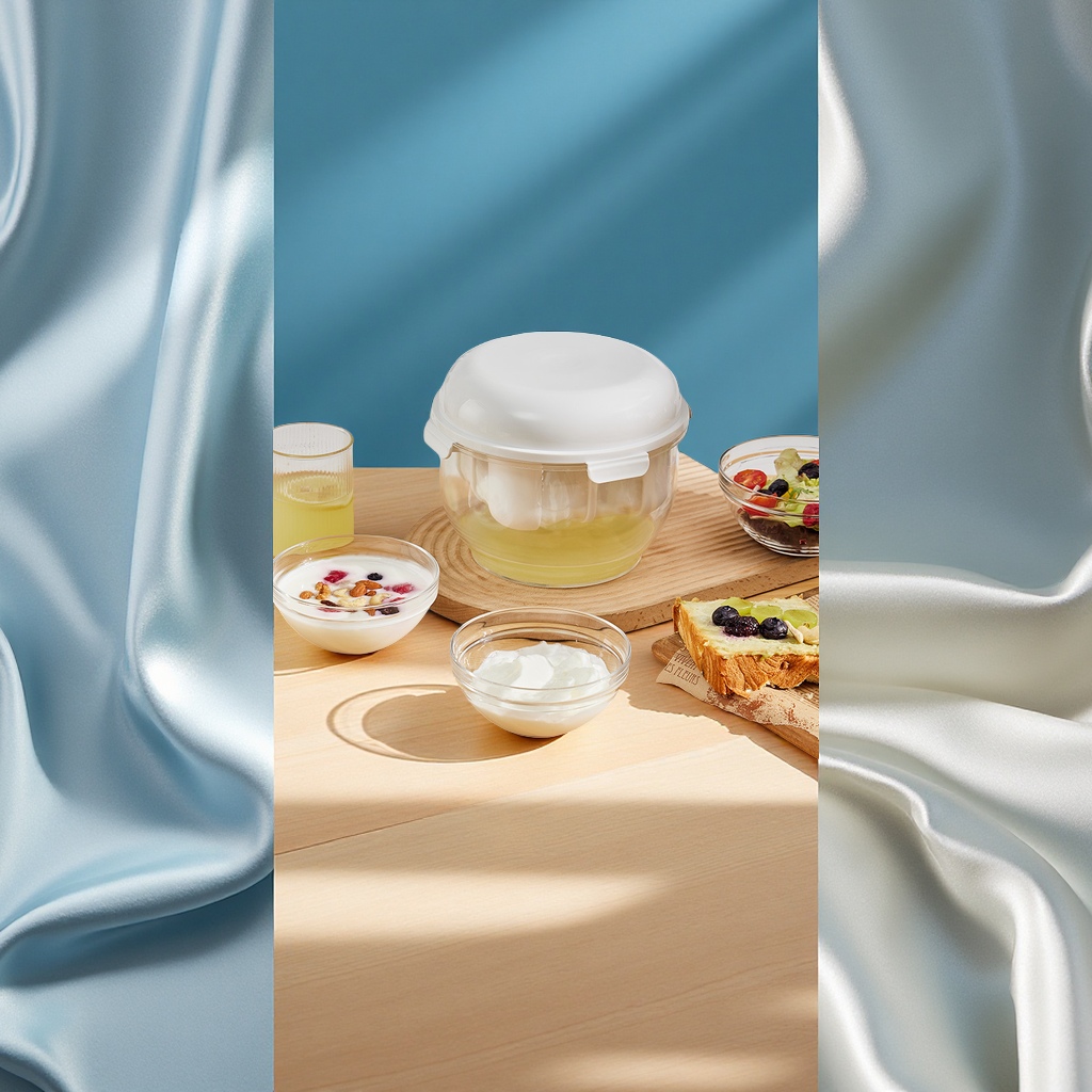 圆形大容量乳清分离酸奶过滤器自制希腊老酸奶蔬果沥水器咖啡过滤器多功能厨房用品自制酸奶细节图