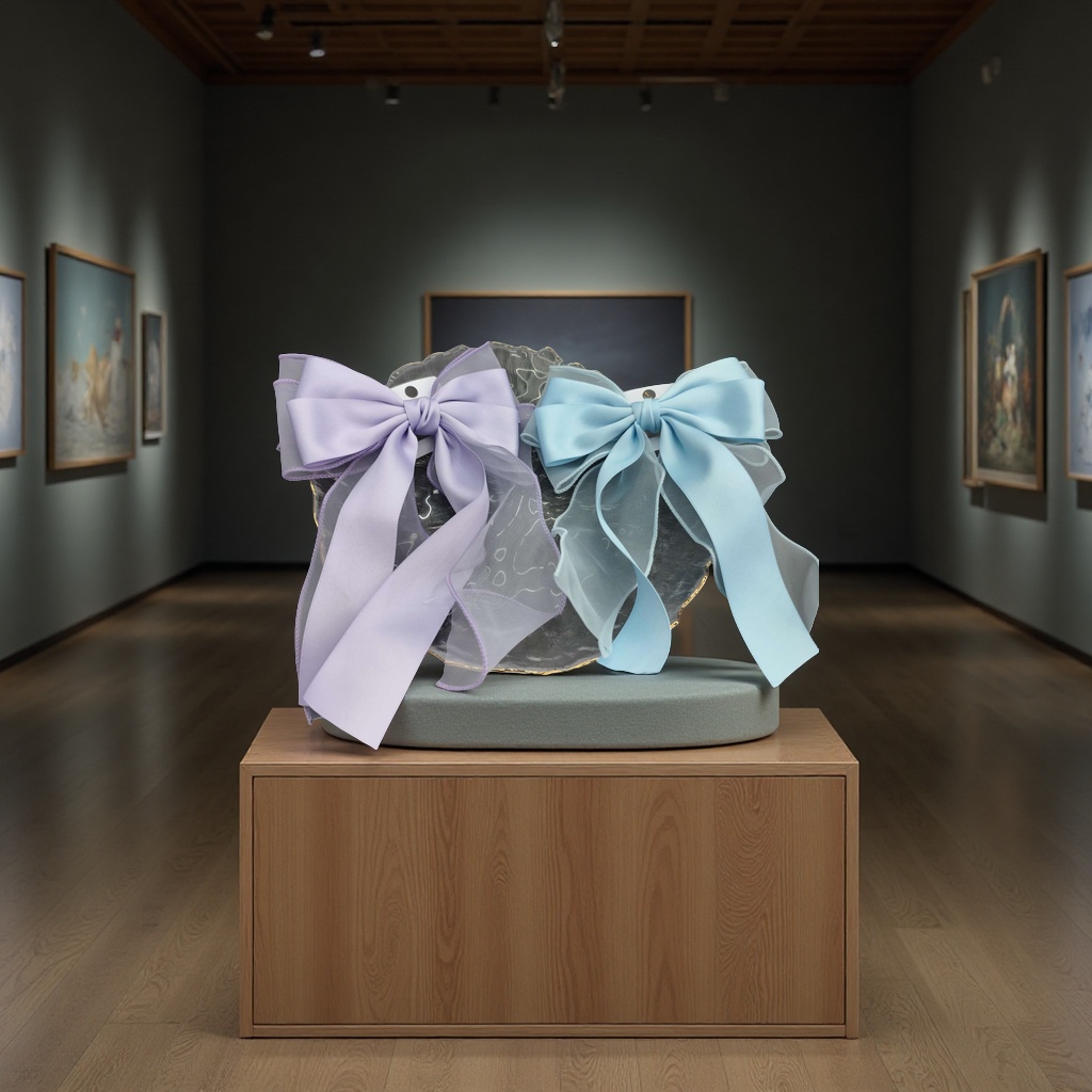 丝带网纱蝴蝶结发饰甜美韩版发夹可爱少女头饰百搭发饰品装饰品配饰