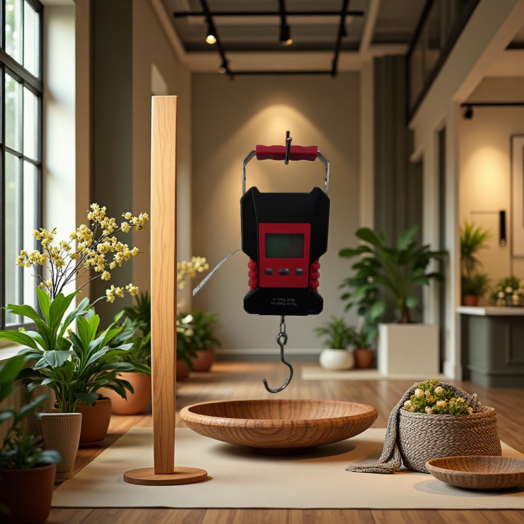 Waterproof rechargeable portable electronic scale with 1m tape measure, fishing scale, portable luggage scale details Picture