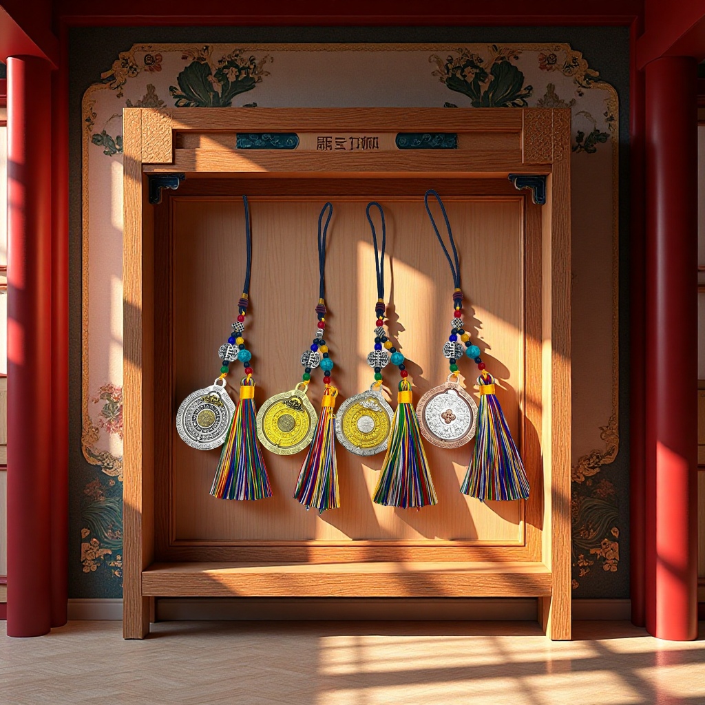 复古民族风挂饰车载包挂流苏转动十二生肖八卦九宫吉祥吊坠旅游装饰