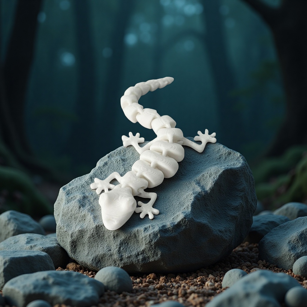 3D printed mini simulation animals such as lizards and geckos Item Picture