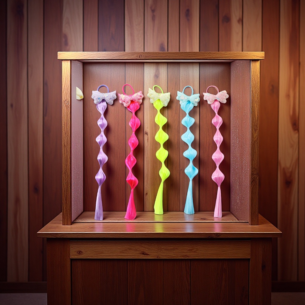 Children's wigs, bubble braids, hair bands, headwear accessories Specification image