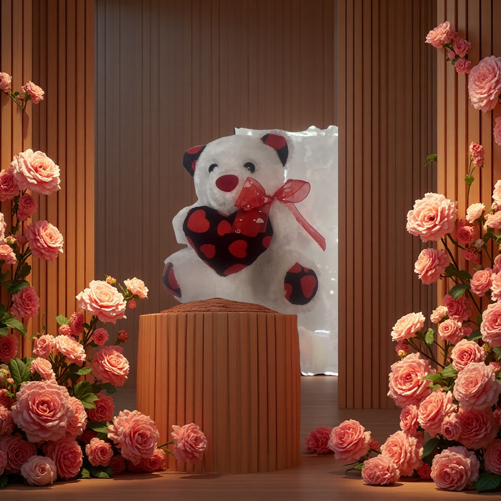 萌趣毛绒玩偶卡通动物抱枕儿童玩具柔软绒毛手感舒适适合礼物赠品产品图