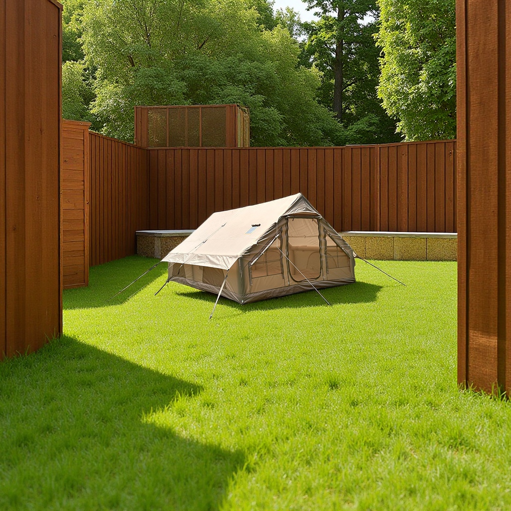 Manufacturer wholesale portable inflatable tents of 12 square meters, outdoor camping sunshade, sun protection, rainproof travel supplies, multi-functional camping equipment details Picture