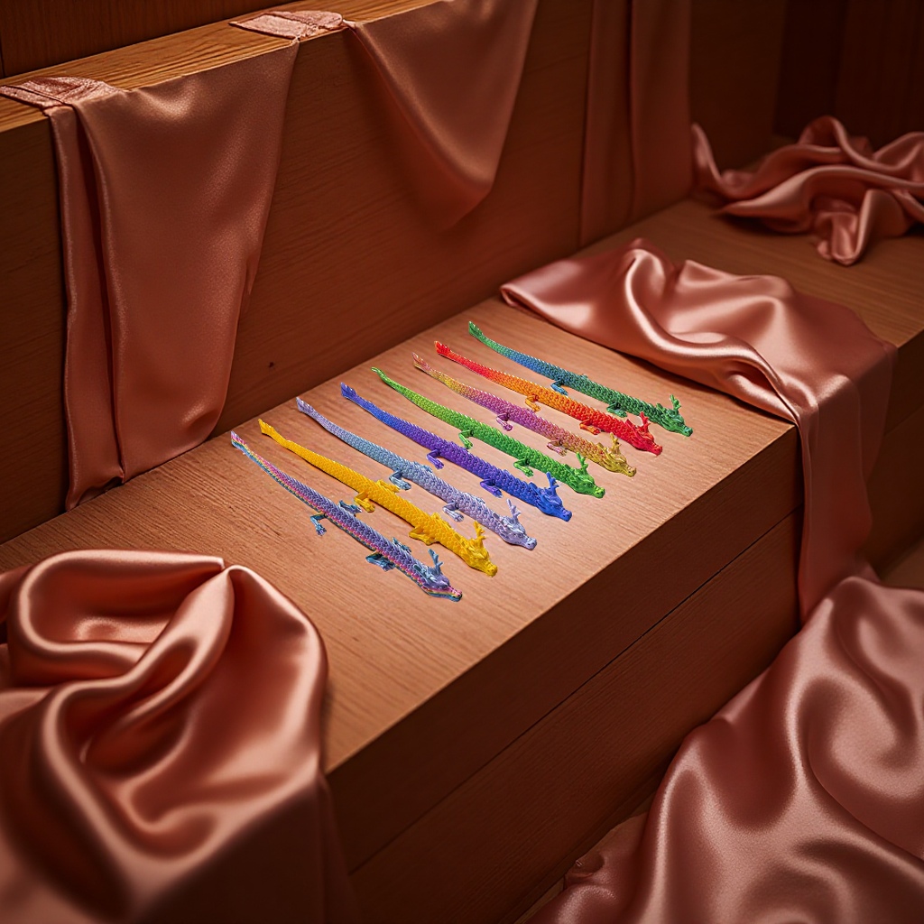 3D dragon-patterned decorative items, creative ornaments, artworks, home decorations, gifts, creative displays, novel and unique Application Scenario