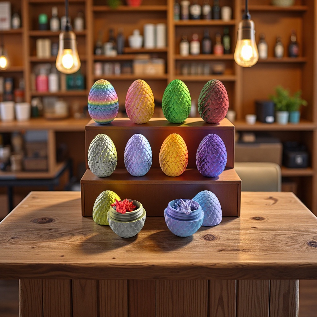 3D恐龙蛋模型趣味拼装儿童玩具创意手工DIY益智早教启蒙装饰品