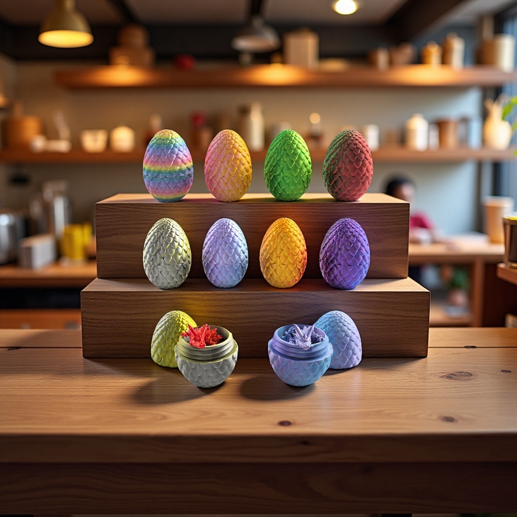 3D dinosaur egg model fun assembly children's toys, creative DIY handicrafts, educational early education and enlightenment decorations Specification image