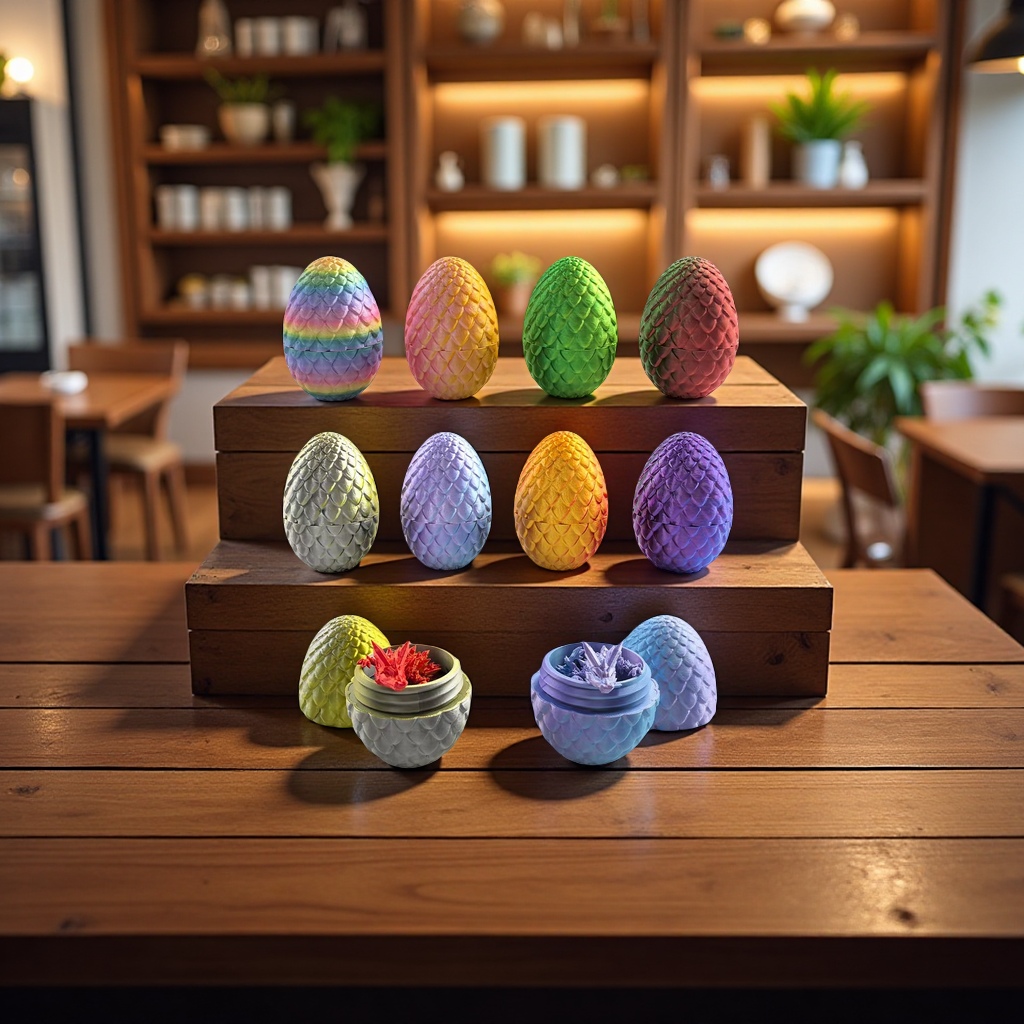 3D dinosaur egg model fun assembly children's toys, creative DIY handicrafts, educational early education and enlightenment decorations details Picture