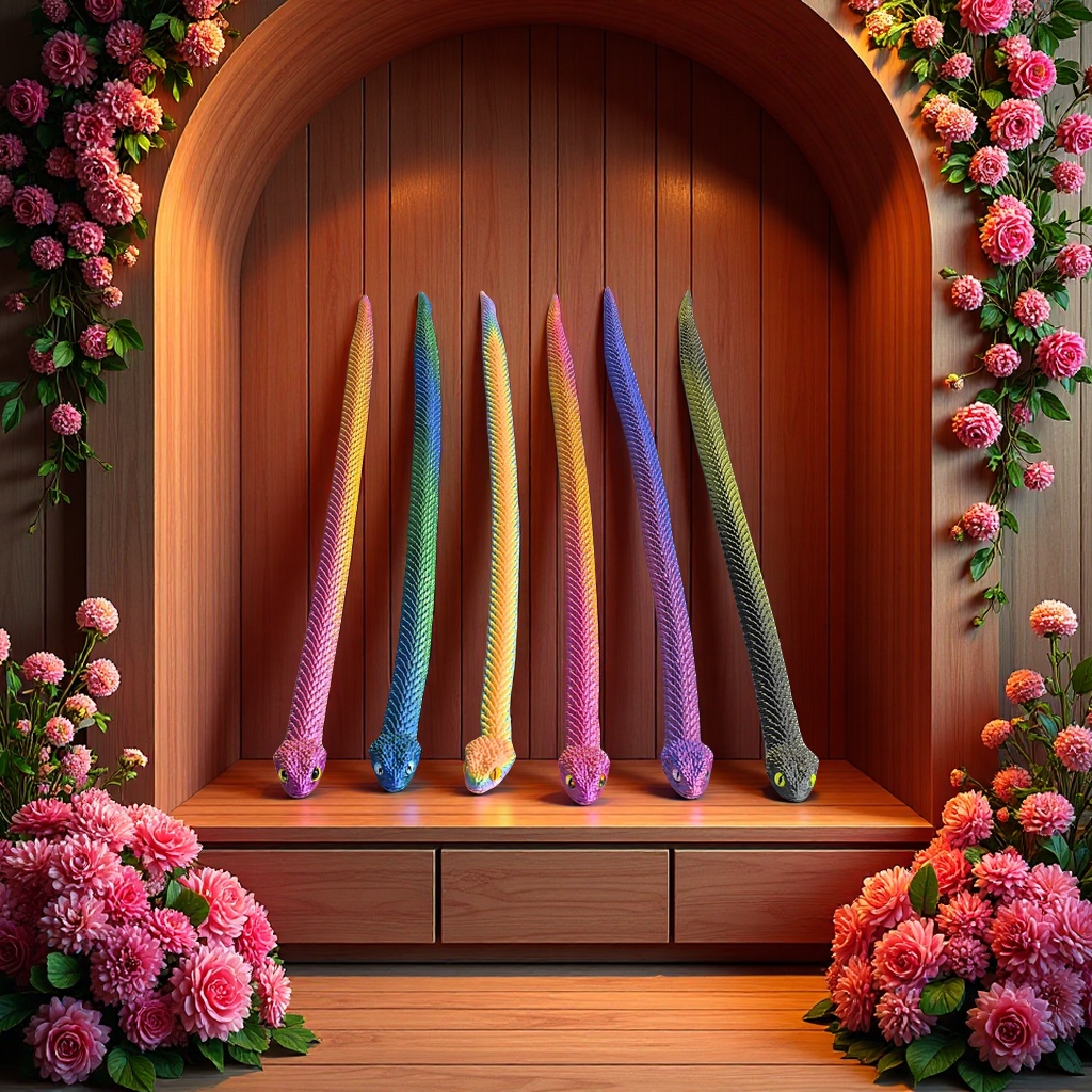 3D snake model toys, hand-assembled animal intelligence puzzles, creative decorative collectibles for children and adults, fun toys Application Scenario