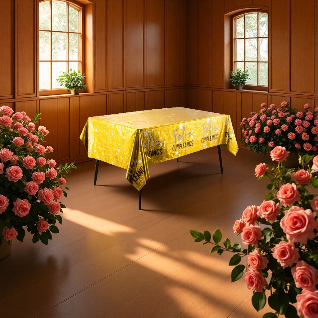 雅致防水桌布餐桌布家用简约布艺防污防油耐磨茶几垫60x120cm