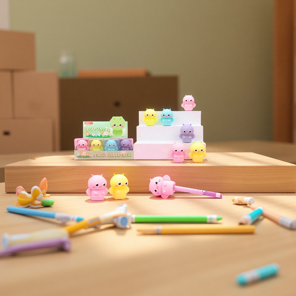 Weibo Firefly Silicone Pencil sharpener, cute student handheld pencil sharpener, PVC pencil sharpener wholesale products, pencil sharpener stationery supplies