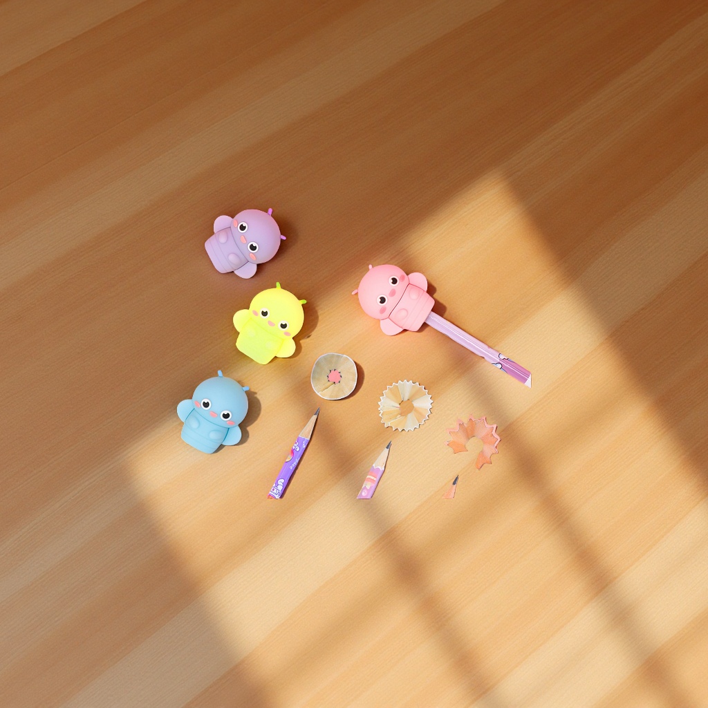 Weibo Firefly Silicone Pencil sharpener, cute student handheld pencil sharpener, PVC pencil sharpener wholesale products, pencil sharpener stationery supplies details Picture