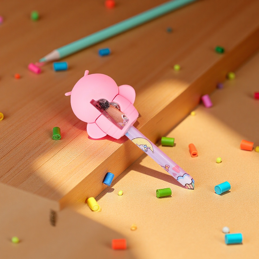 Weibo Firefly Silicone Pencil sharpener, cute student handheld pencil sharpener, PVC pencil sharpener wholesale products, pencil sharpener stationery supplies Specification image