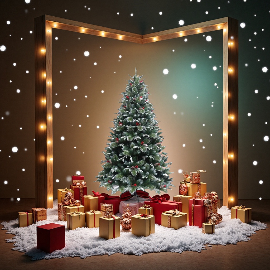 Office Christmas tree decoration set, Christmas balls, plastic balls, Christmas supplies, festival culture decoration, telescopic Christmas tree details Picture