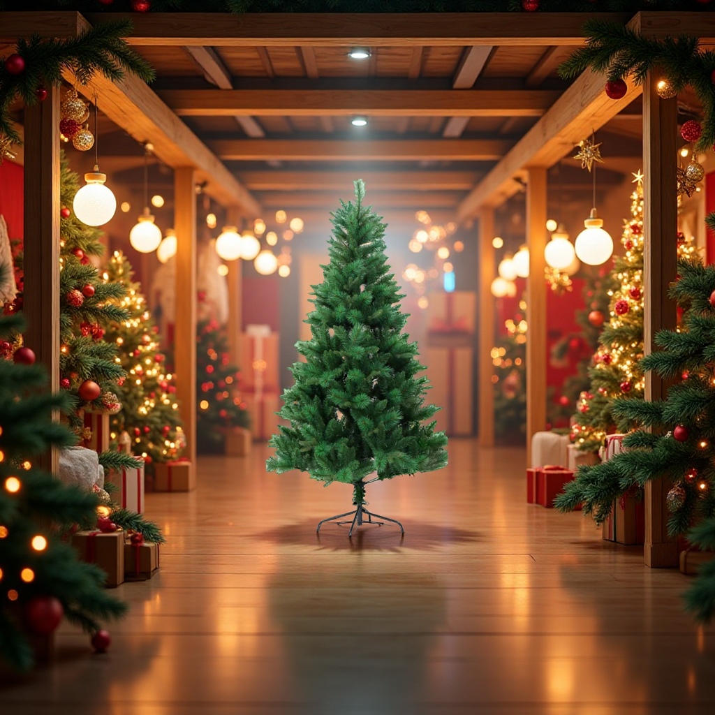 Office Christmas tree decoration set, Christmas balls, plastic balls, Christmas supplies, festival cultural decorations, telescopic Christmas tree accessories Specification image