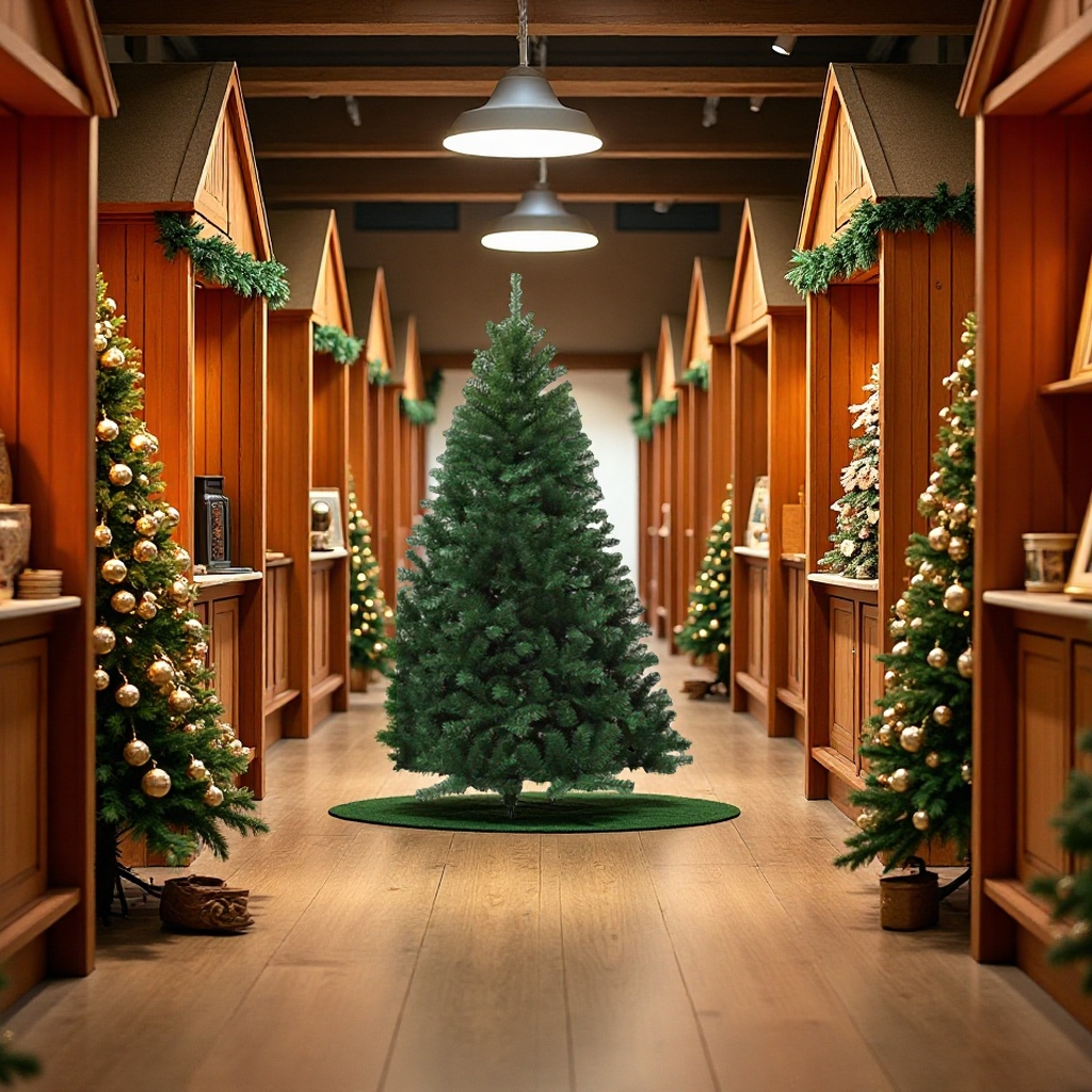 办公圣诞树装饰套装圣诞球塑料球圣诞用品节日文化布置伸缩圣诞树配件