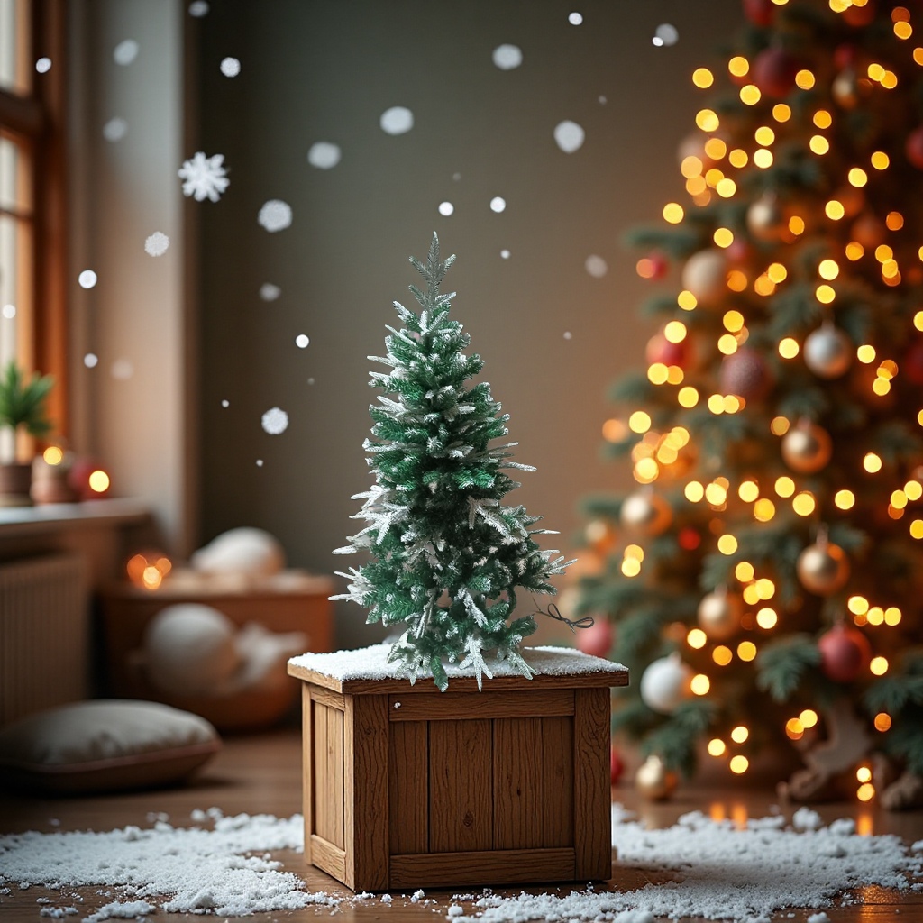 办公圣诞树装饰套装圣诞球塑料球圣诞用品节日装饰伸缩圣诞树摆件