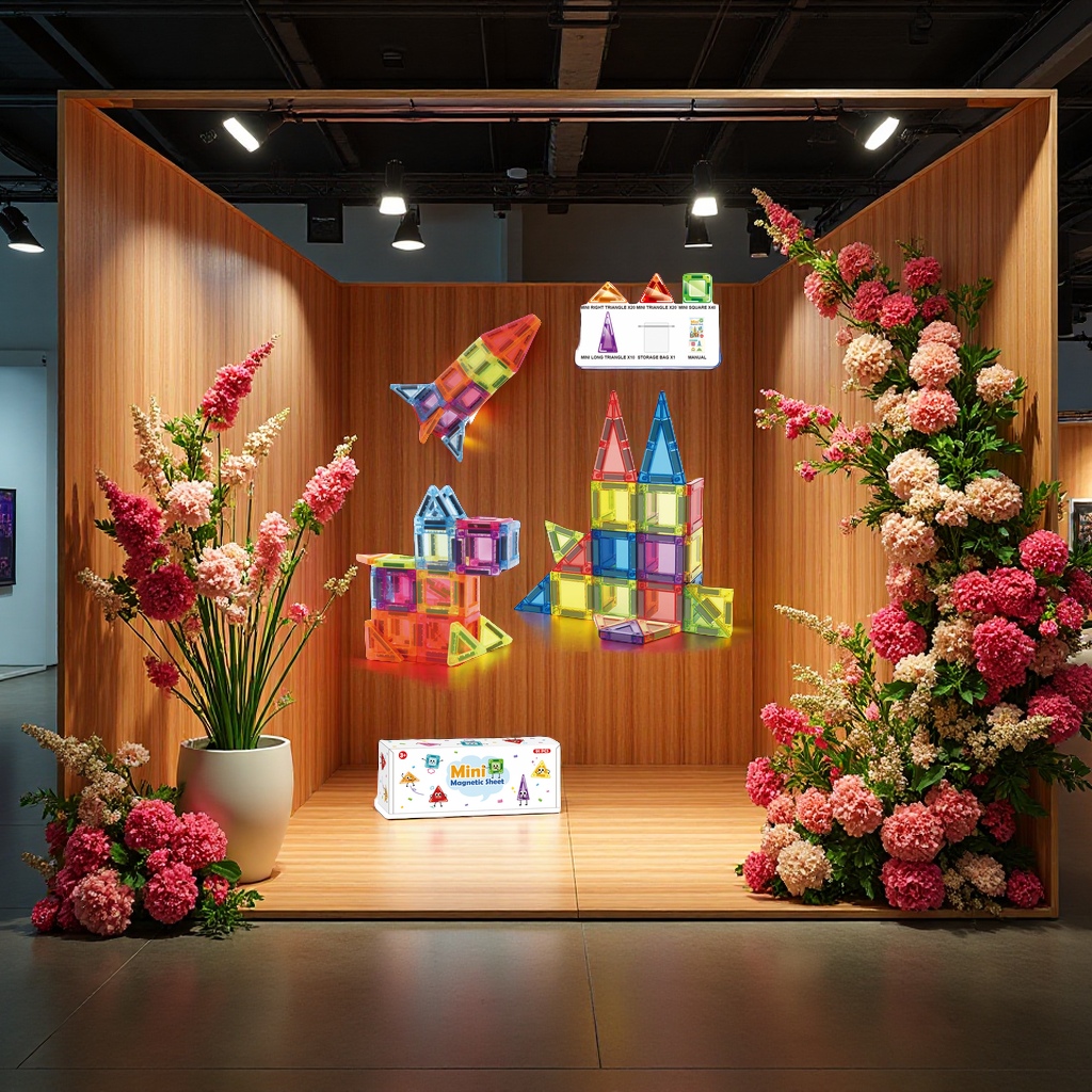 91pcs迷你磁力片积木亲子互动益智拼搭磁性建构玩具儿童创意拼装细节图