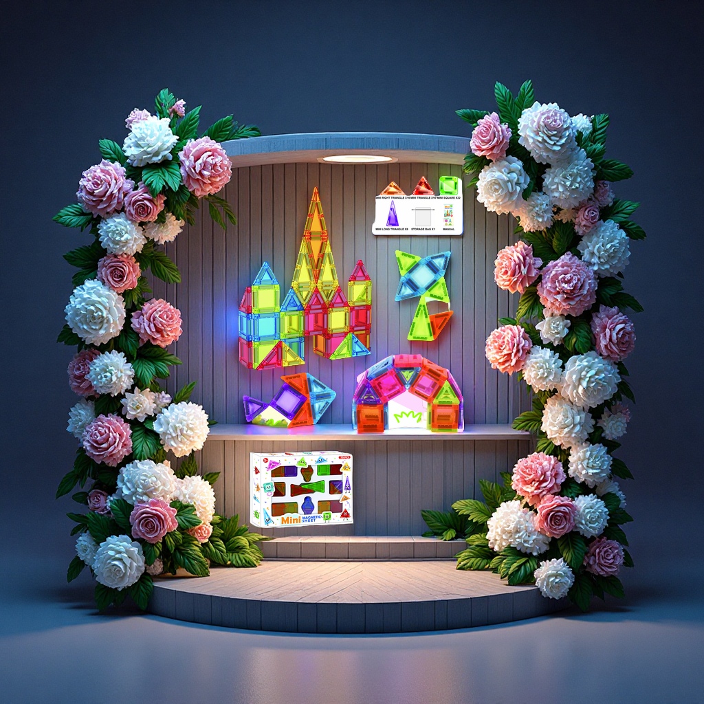 73pcs迷你磁力片积木磁性玩具亲子互动益智拼搭儿童创意拼插