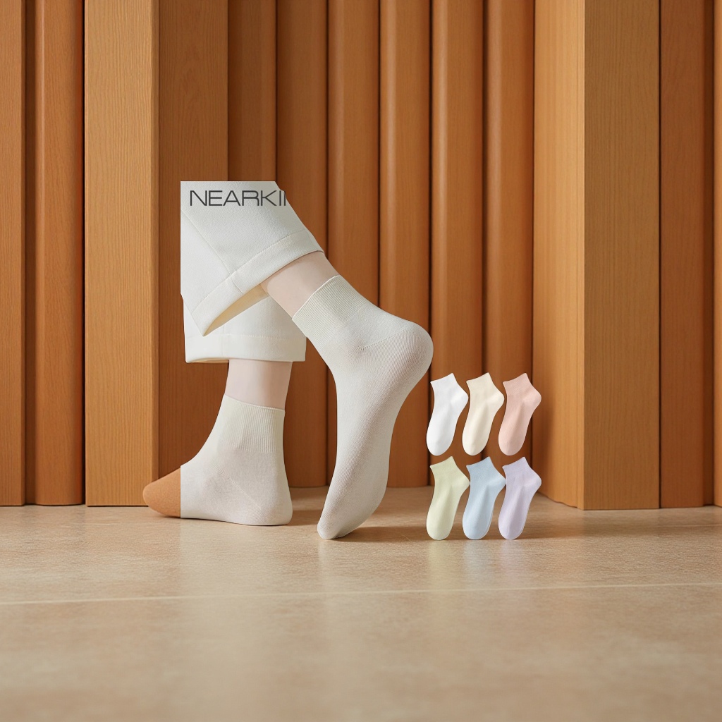 爆款女士夏季薄款防臭短袜运动休闲棉袜2025新款白色月子袜短筒透气舒适