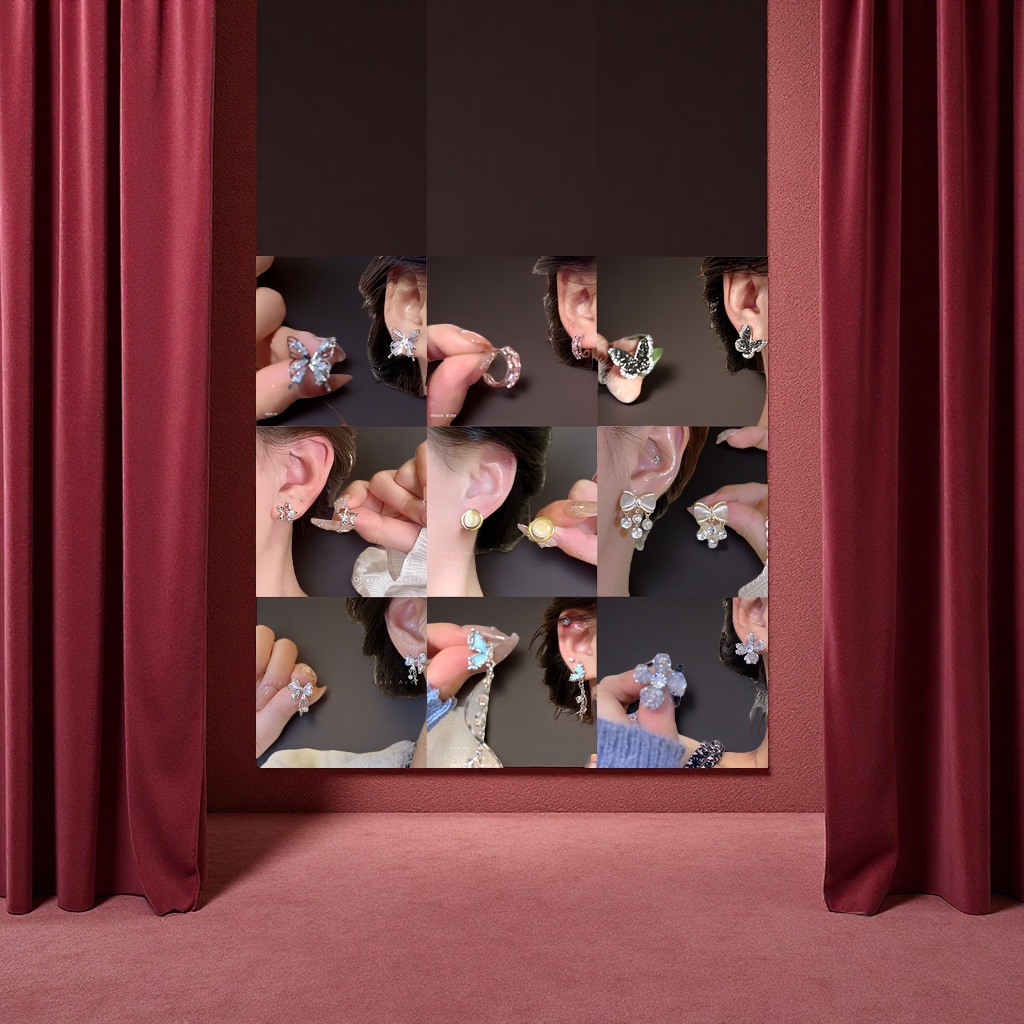 ins风珍珠耳钉女小众轻奢百搭复古气质925银针耳环高级感批发