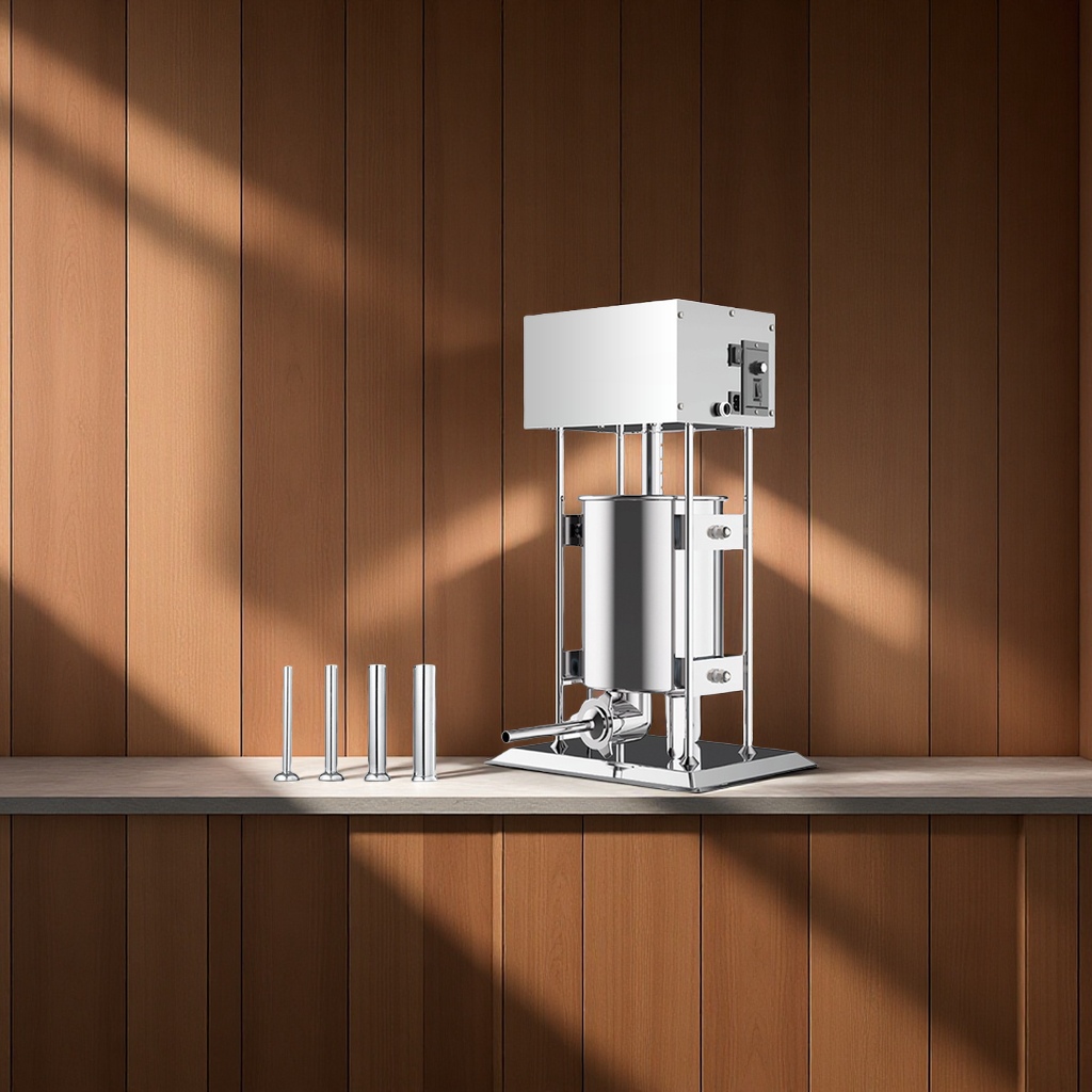 Factory direct sales of 10L commercial electric stainless steel sausage stuffing machine, household sausage-making equipment, and meat processing tools Specification image