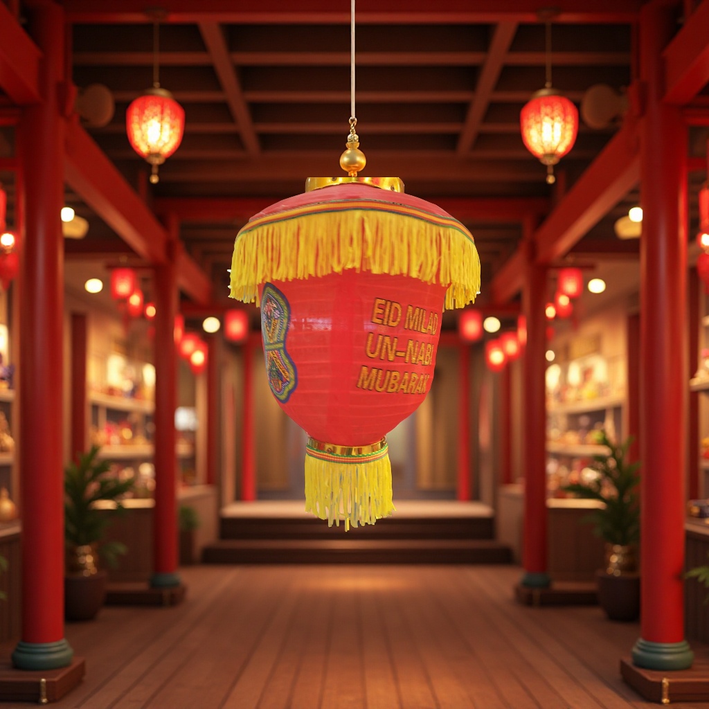 中秋元宵手提灯笼醒狮手工儿童节日装饰灯笼节日用品