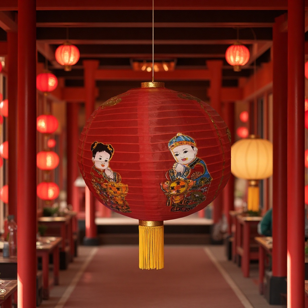 中秋节儿童灯笼手工醒狮灯笼节庆用品文化节日装饰手提灯笼亮丽彩色灯笼