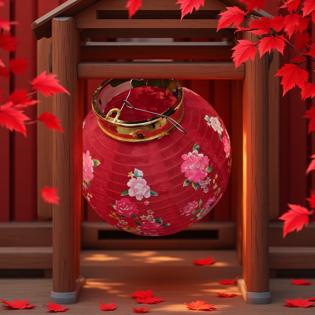 中秋元宵手提灯笼醒狮儿童手工节日装饰灯笼节庆用品