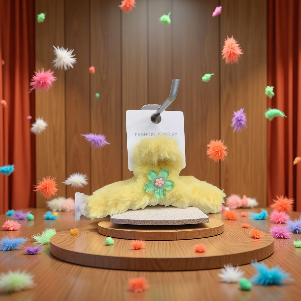 毛绒抓夹细节图