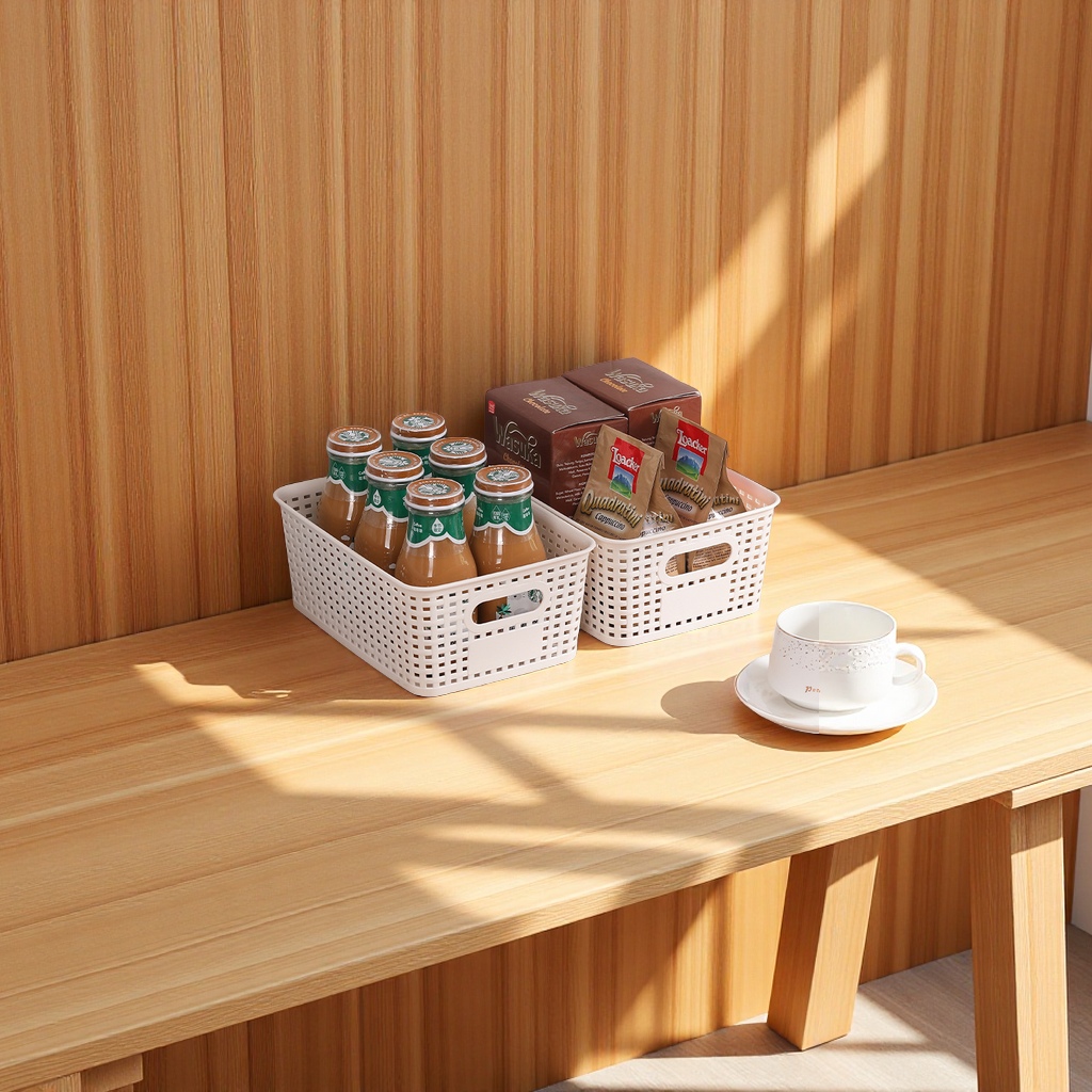 居家编织收纳/柳编/收纳盒长方形直/藤编盒子/收纳用品产品图