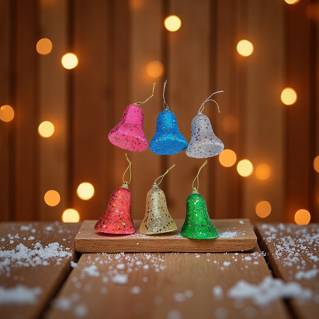 泡沫塑料铃铛圣诞装饰品圣诞用品圣诞挂件圣诞场景装饰小树挂件装饰品