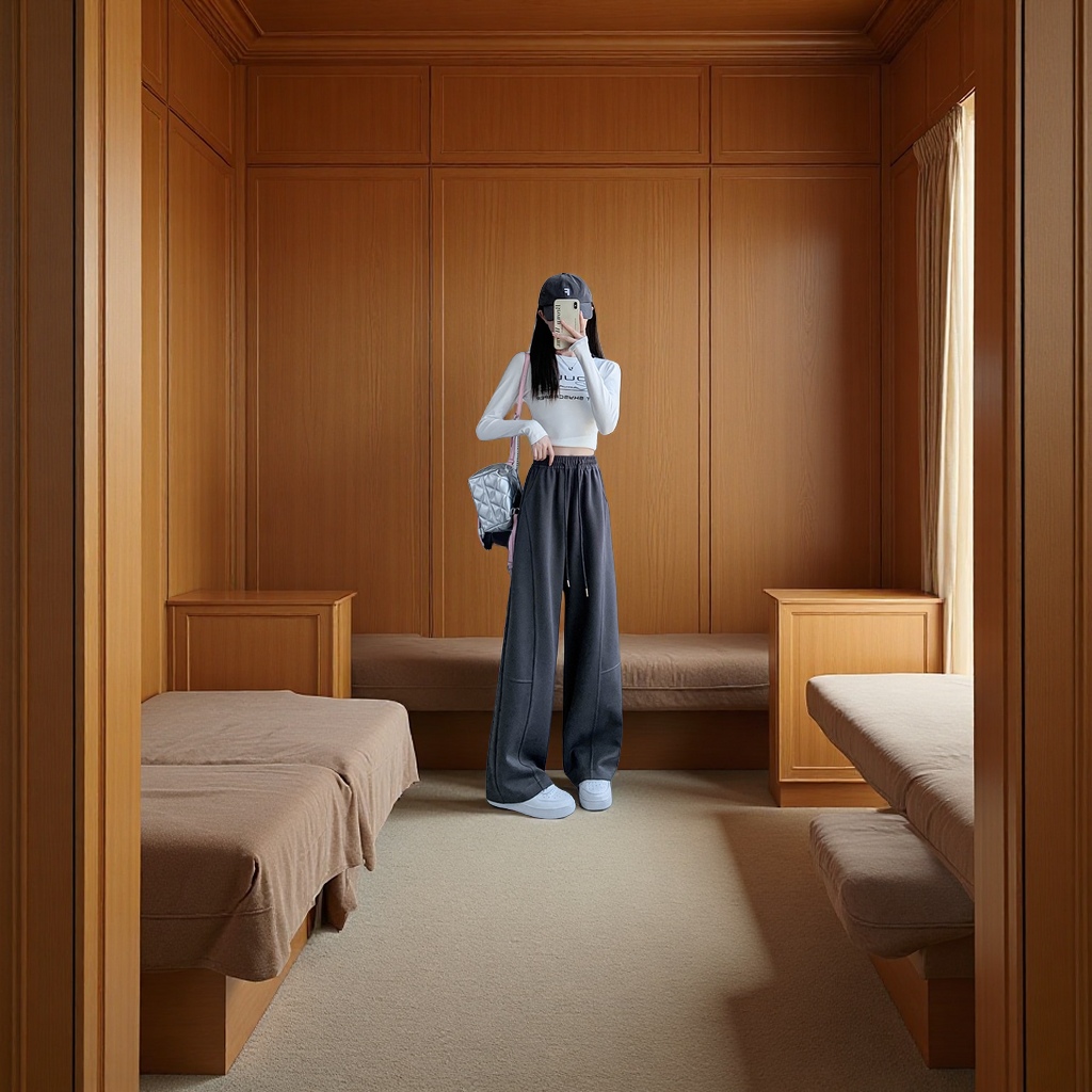 休闲裤实物图