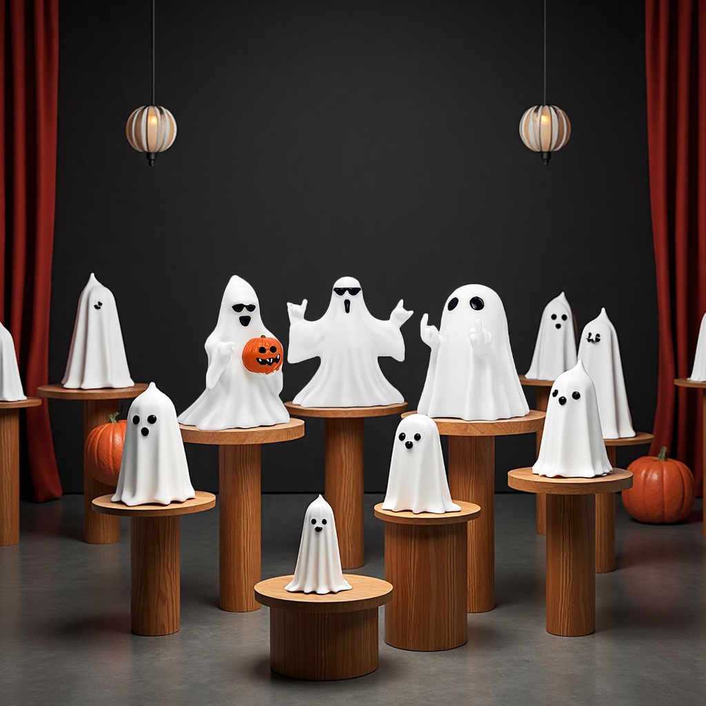 万圣节布置摆白底实物图