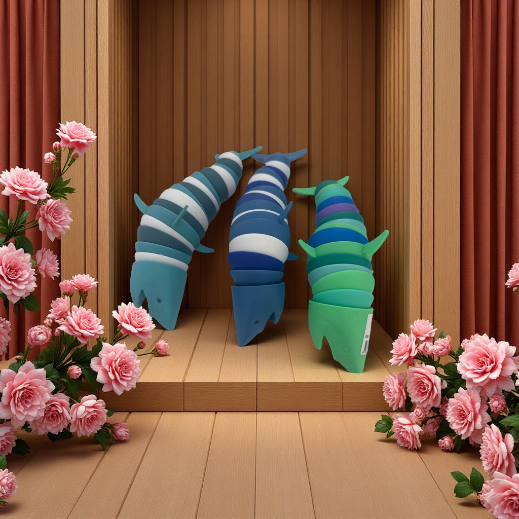 鲨鱼玩具海洋动物模型儿童益智玩具软胶手工创意玩偶适合0岁以上宝宝礼物