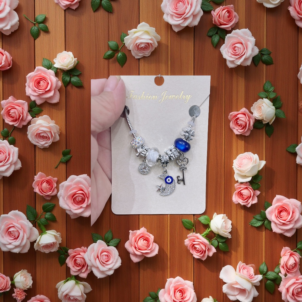 潘多拉手链时尚潮流个性手饰女款多彩眼睛元素配饰优雅简约款产品图