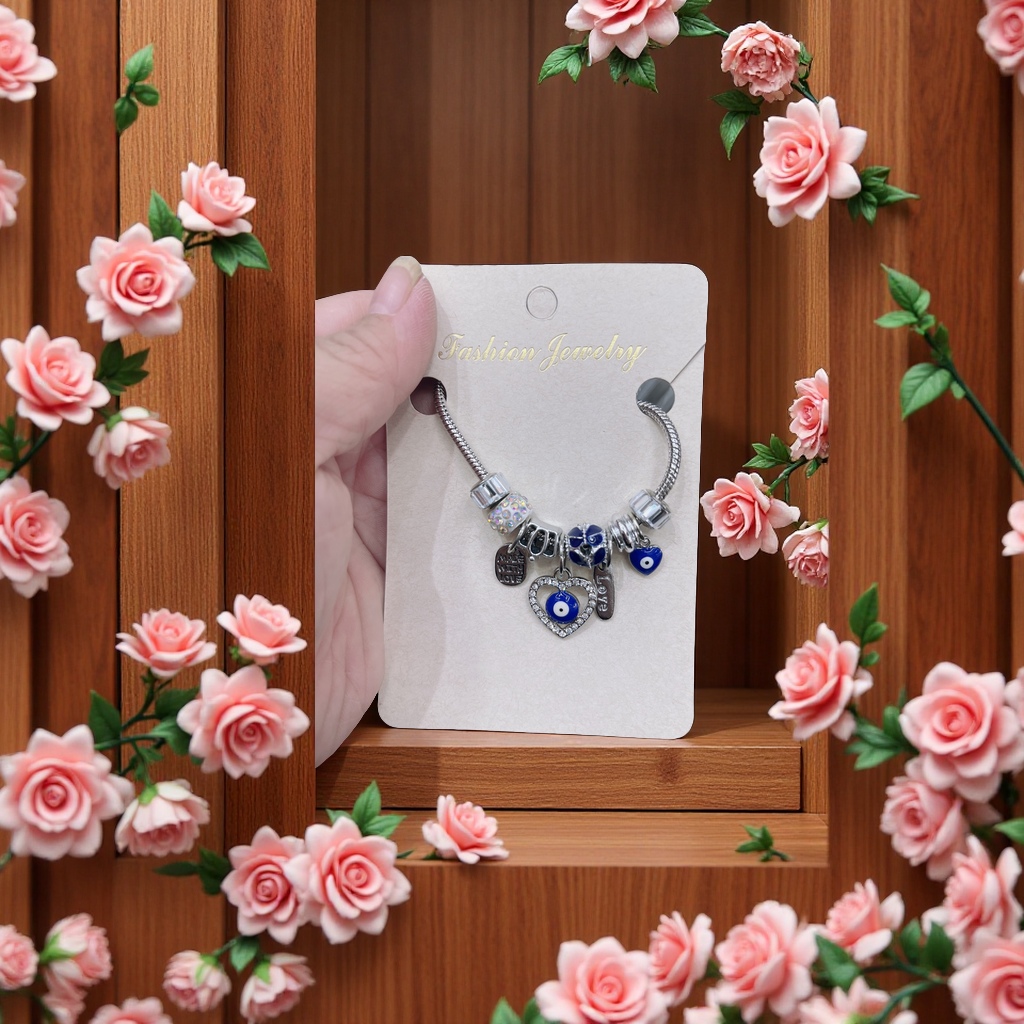 潘多拉手链时尚潮流个性手饰女款多彩眼睛元素配饰优雅简约款