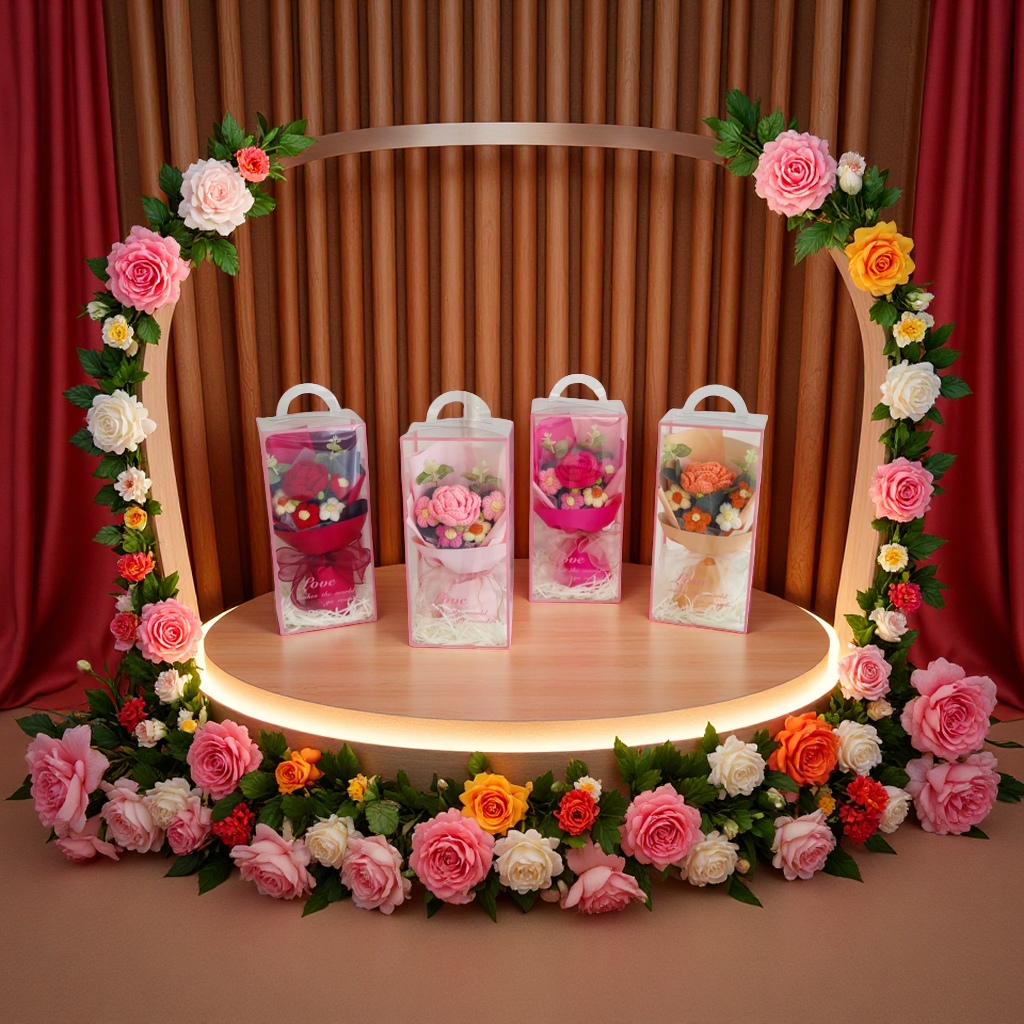 香皂花手工创意香氛礼品香皂花束清新香味装饰摆件礼物赠品