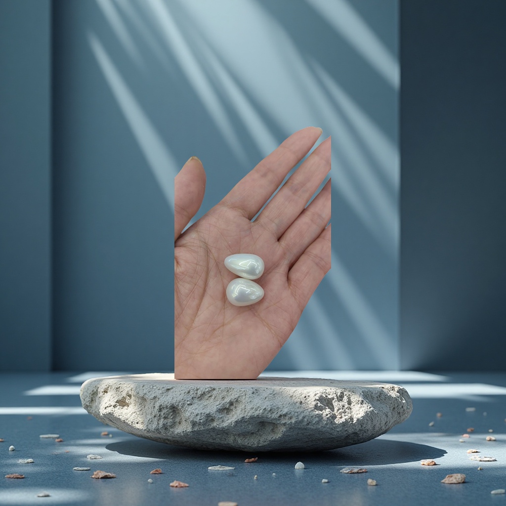 In the form of a drop of water, it condenses the charm of time. Unique teardrop-shaped pearl earrings sway gently with each step, exuding a gentle luster. Not for the dazzling, but for the gentle silhouette of a moment, to adorn the quiet ears Specification image