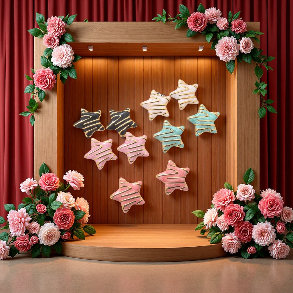 钛钢混合耳钉/锆石套链/首饰套装/胶棒耳钉/首饰细节图