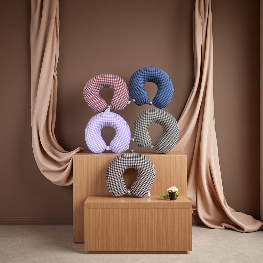 旅行枕 记忆棉多功能便携靠枕颈枕旅行用品睡眠枕头护颈枕头枕芯