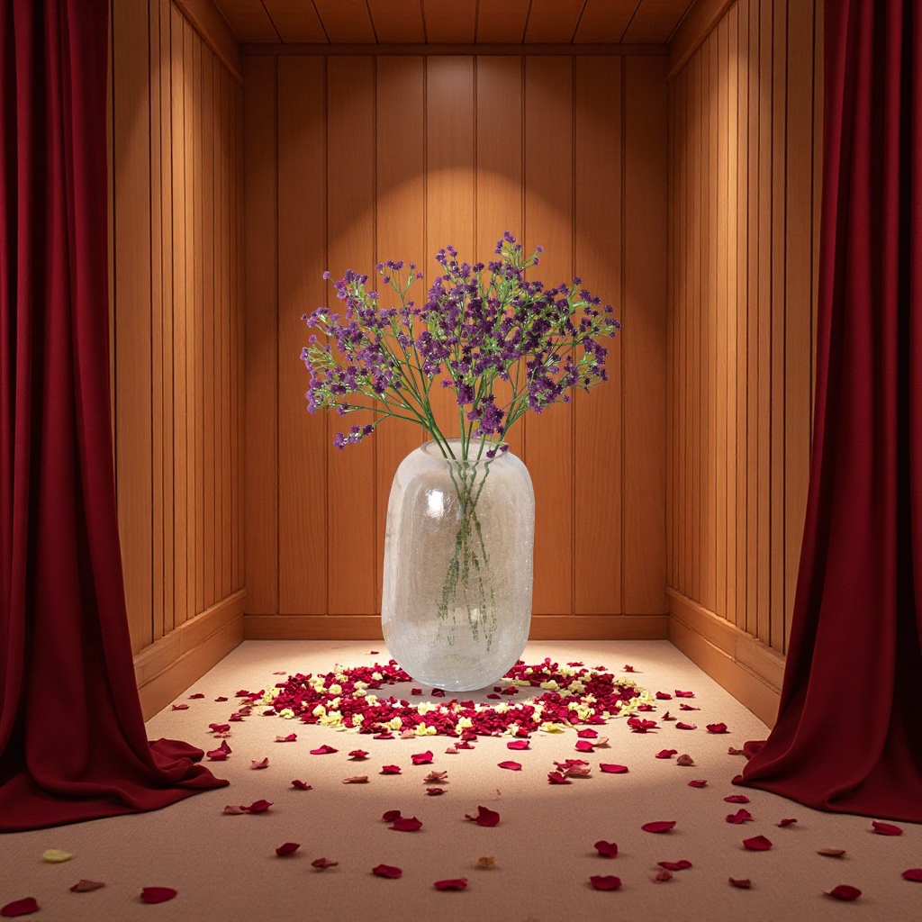 仿真花礼盒实物图