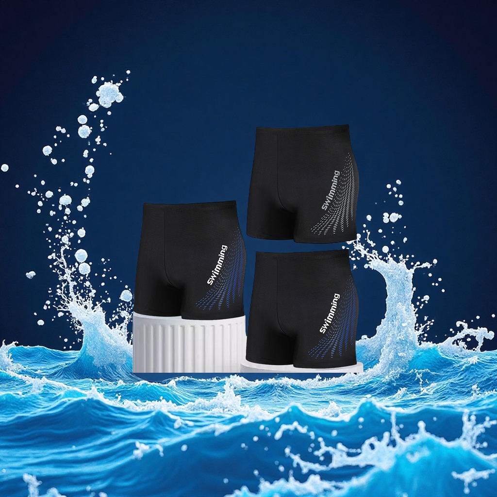 2025新款男士速干平角泳裤专业温泉防尴尬时尚游泳裤工厂直供