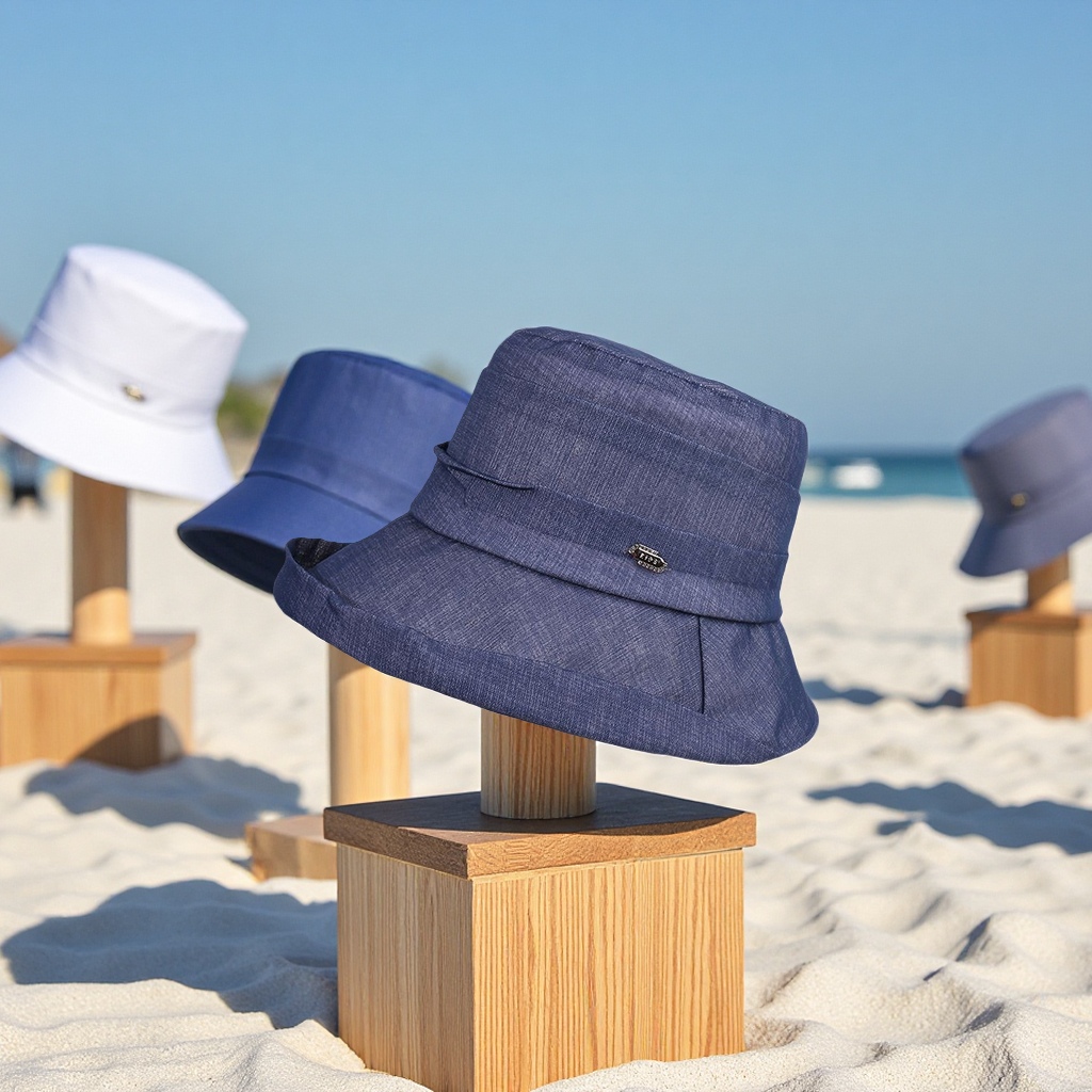 New Spring/Summer 2025 simple, casual and versatile fisherman's hat, beach sunshade, sun protection and UV protection adult sun hat Item Picture
