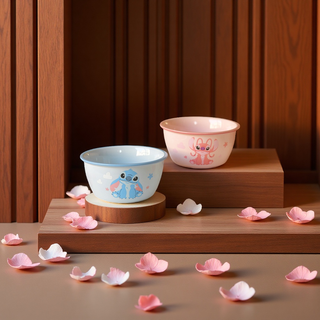 安琪正版授权童趣创意陶瓷碗4.75寸色釉米饭碗批发萌趣餐具