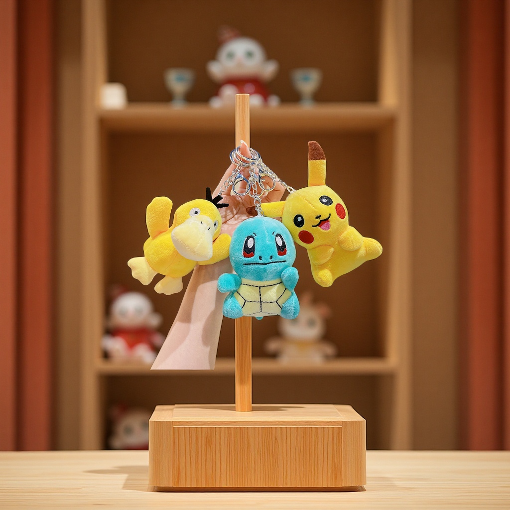 可爱可达鸭毛绒挂件兔年娃娃情侣书包钥匙扣毛绒玩具批发公仔玩偶