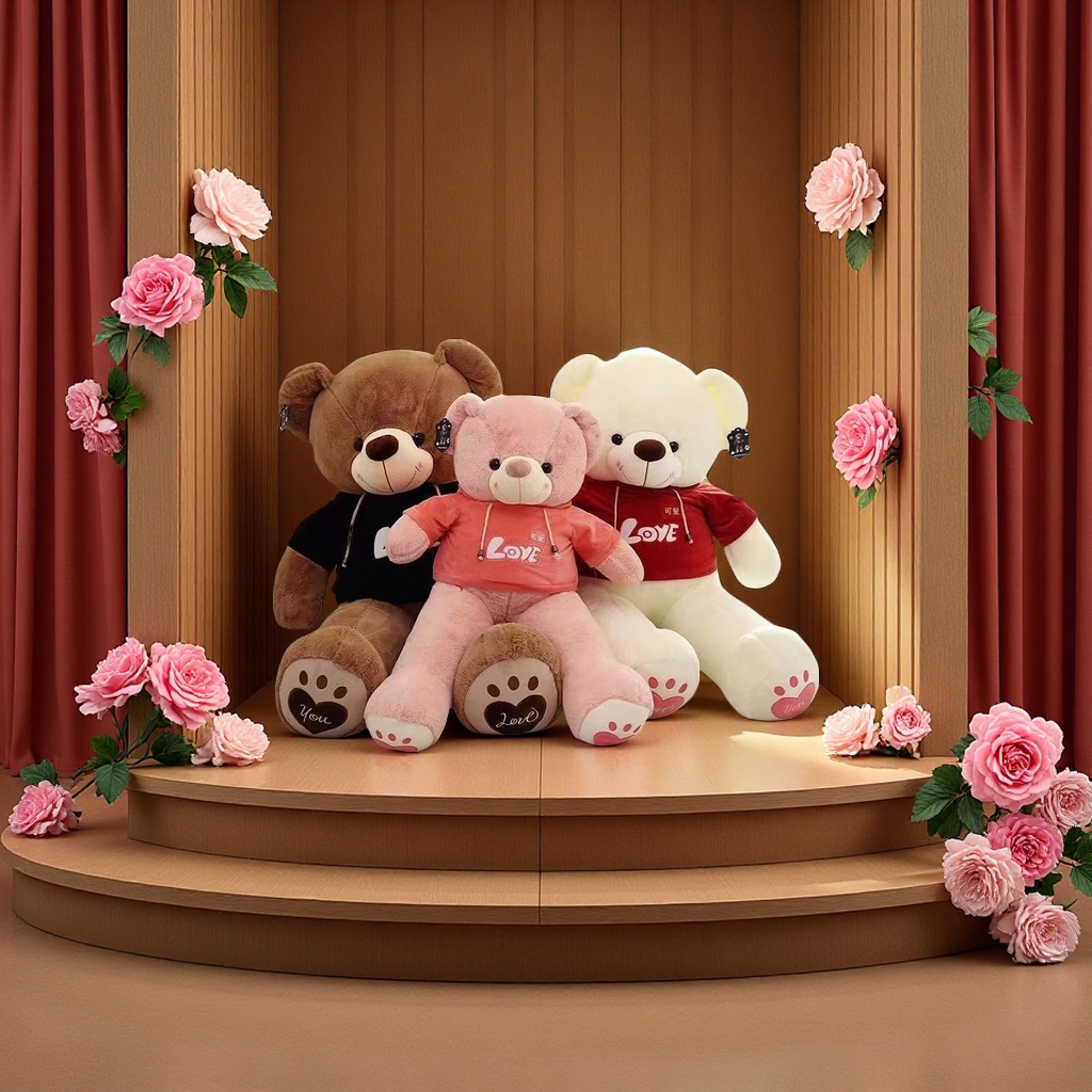 毛绒玩具，软软的很舒服，还有衣服可以随意dly适合3岁以上安全无毒玩具儿童玩具图