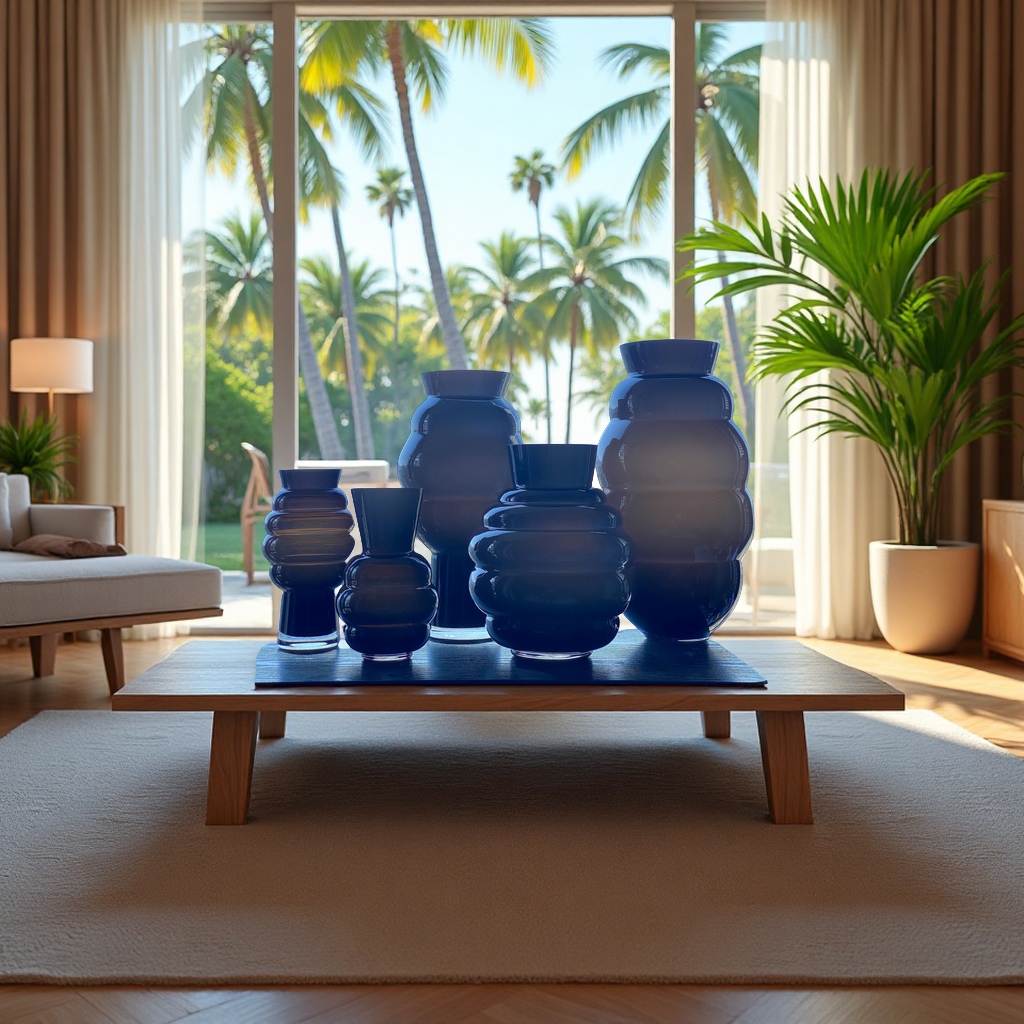 HJM法式复古创意螺纹玻璃花瓶家居客厅酒店餐厅插花装饰品摆件白底实物图