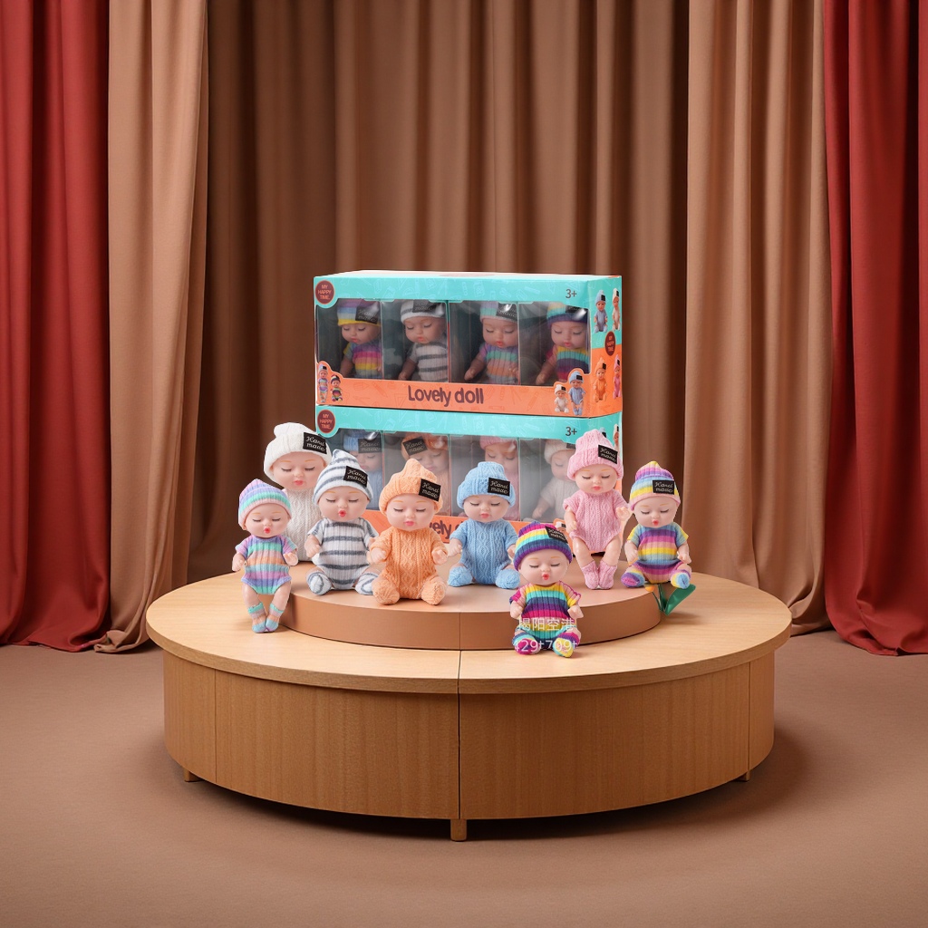 欧美洋娃娃睡眠仿真重生娃娃儿童玩具礼盒女孩公主跨境搪胶公仔玩偶