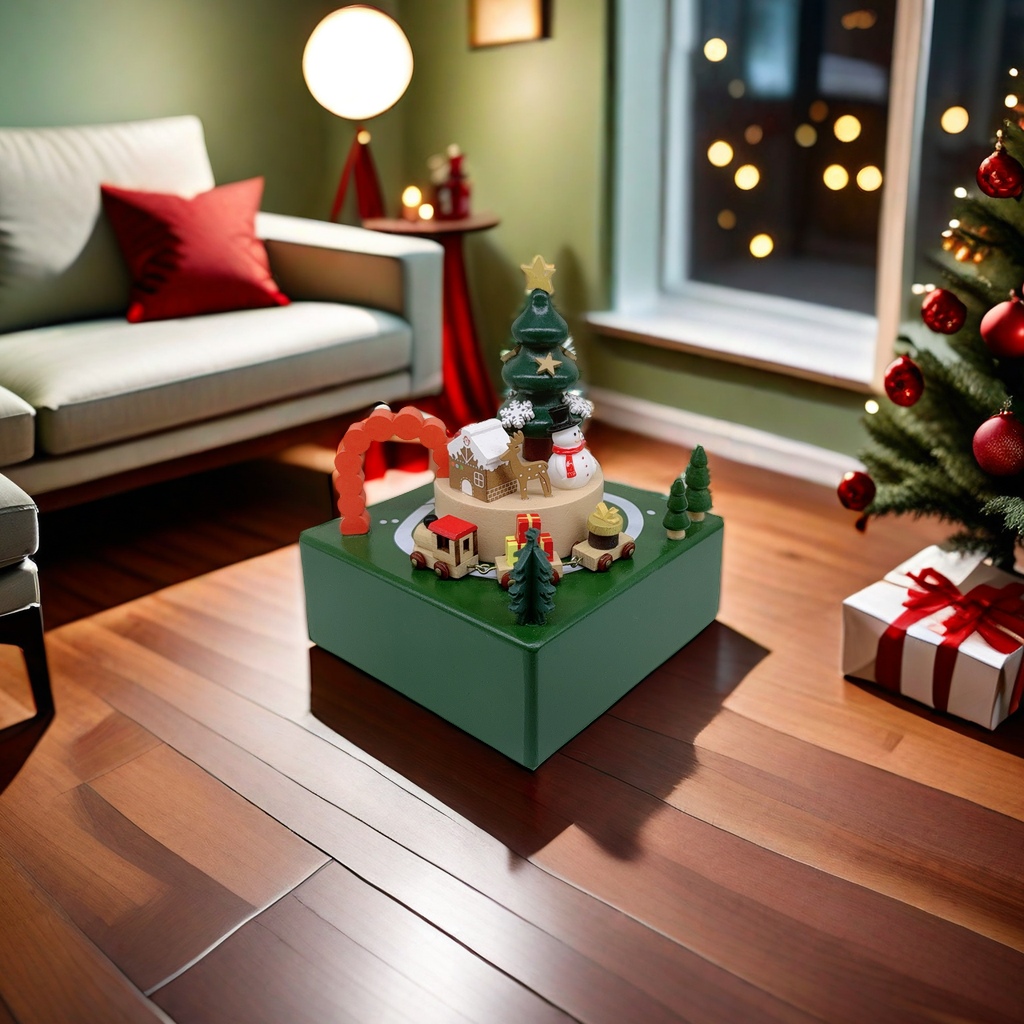 圣诞礼品伴手礼氛围礼品圣诞音乐盒八音盒